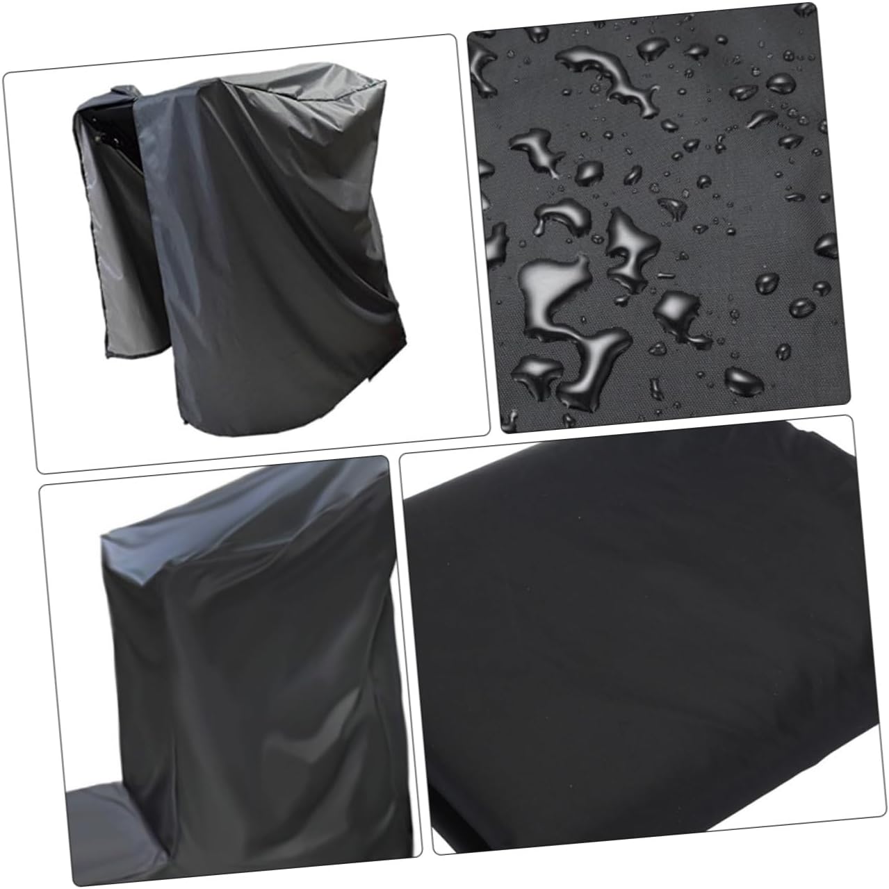 Generic Homeheld Treadmill Cover Dustproof Machine Protector for Use Black for Rain and Dirt Protection