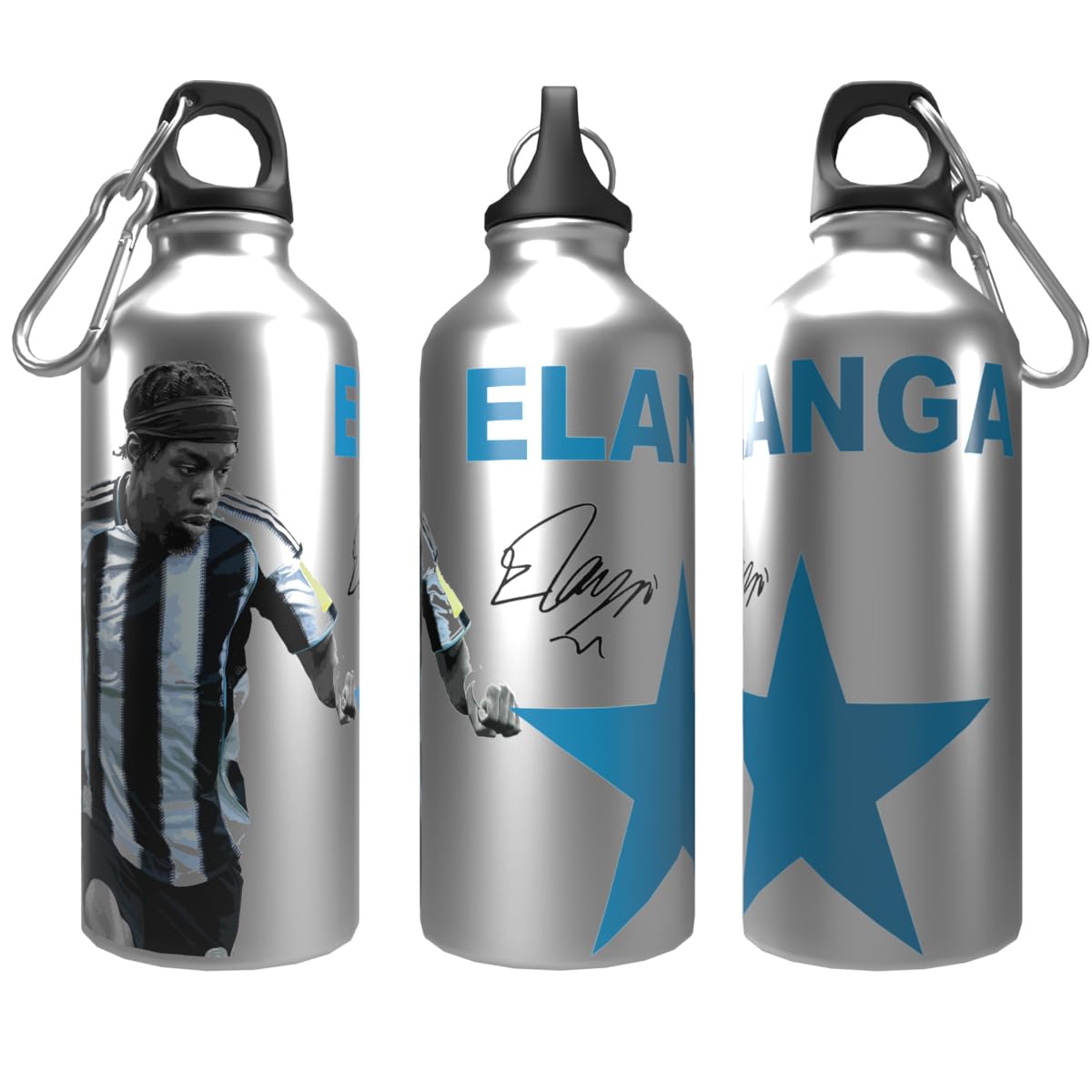 Partisan Multicoloured Newcastle Elanga Aluminium 2-Lid Water Bottle (, 600, Millilitres)
