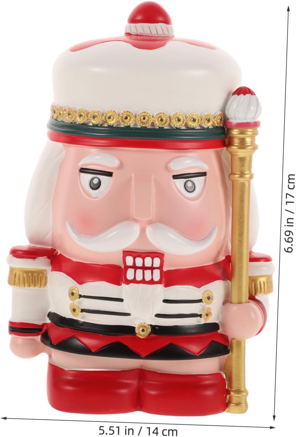 Nutcracker Shaped Piggy Bank for Cute Resin Money Pot Easy Access Coin Holder for Boys Engaging Nursery Decor and Birthday Present