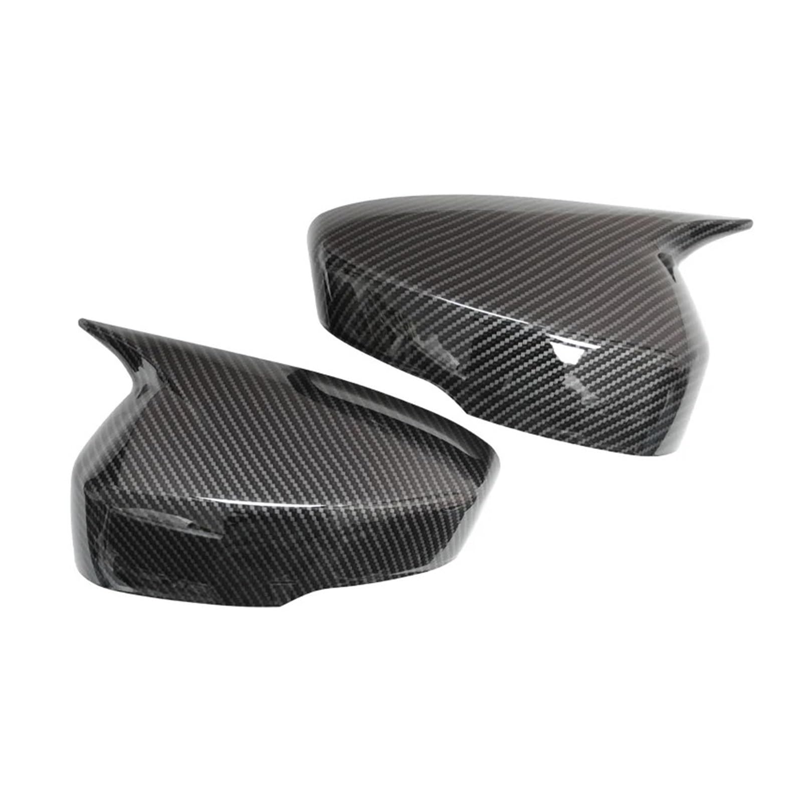 Rearview Mirror Cover Cap for Mitsubishi for Eclipse for Cross 2018-2023 Side Door Rearview Mirror Cover Cap Trim Shell Sticker(Carbon Look)