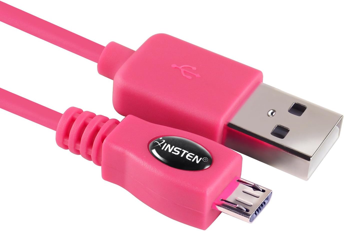 4X Black 3ft 1M Colorful Micro USB Sync Data Charger Cable Cord for SamsungGalaxy S2 S3 i9100 i9300 S5830 (Hot Pink, Orange, Green, Sky Blue)