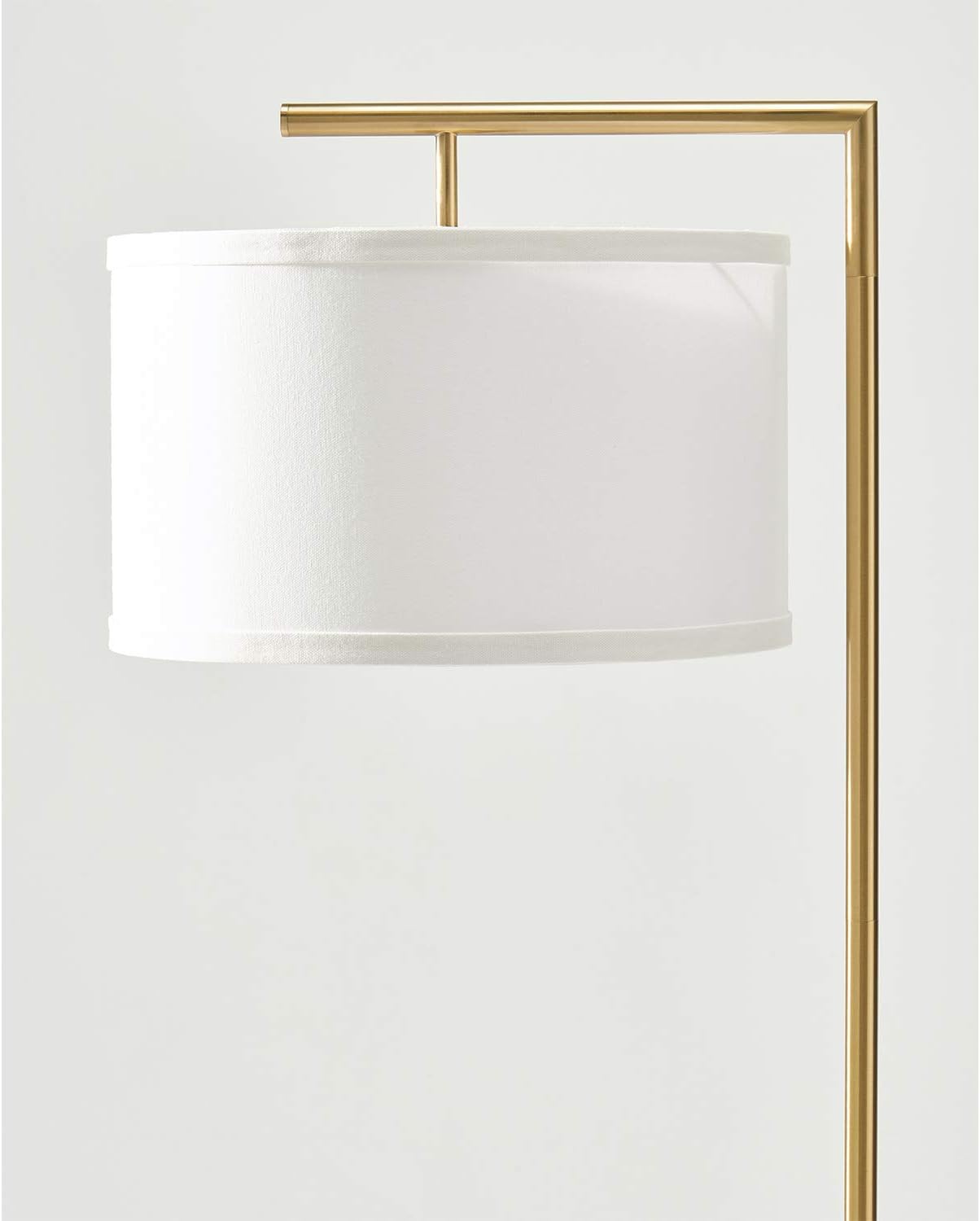 Brightech Montage Modern Floor Lamp - LED Standing Lamp with Adjustable Color Changing Bulbs for Living Rooms & Offices - Tall Corner Bedroom Reading Light for Contemporary Home Decor - Antique Brass