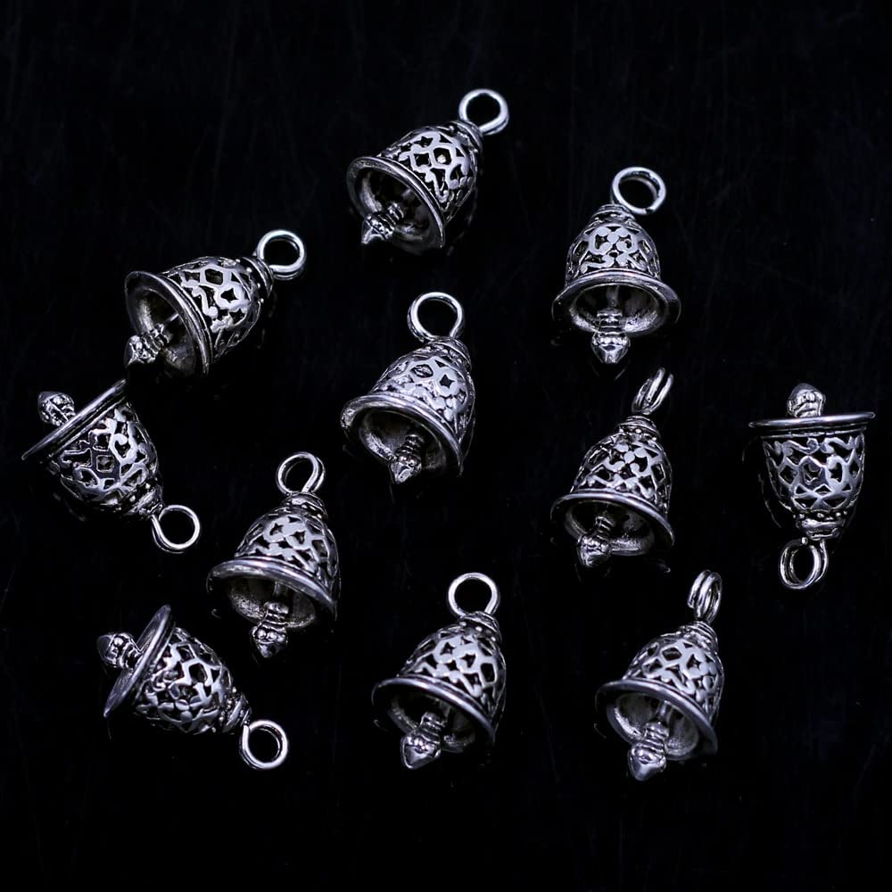 Decorazioni natalizie a forma di campana, Piccole campane di Natale Ciondolo da 10 pezzi Campana cava