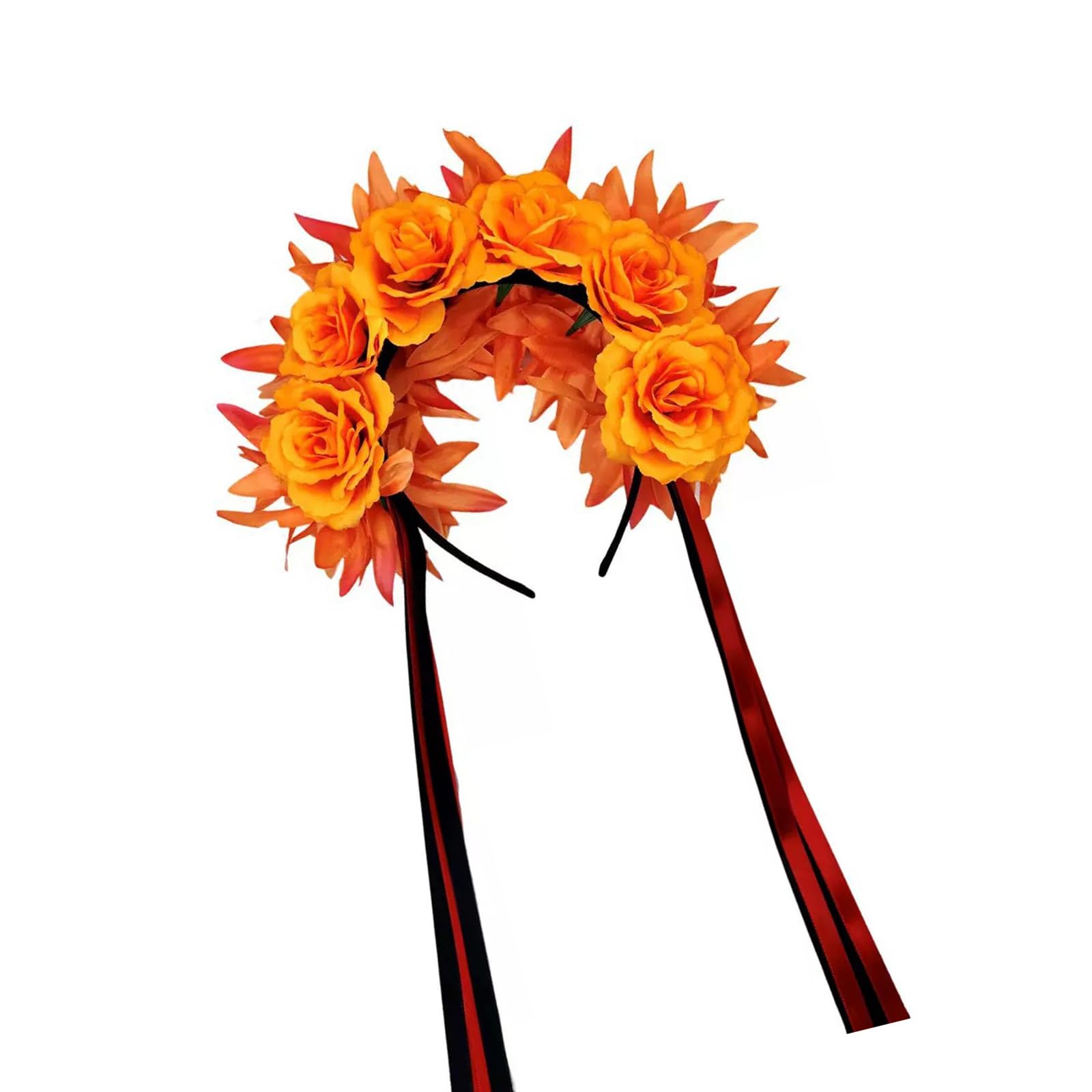 Fentency Halloween Chrysanthemum Ribbon Hairband Comfortable Headband Hair Decoration For Costume Parties And Festival Event