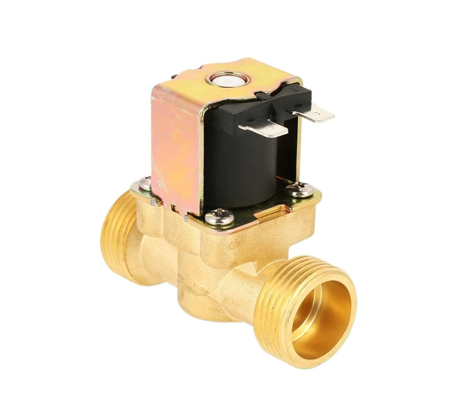 Électrovanne laiton 12V CC G3/4 solénoïde eau normalement fermée NC