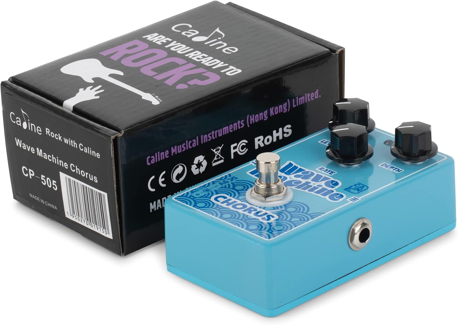 Caline CP-505 Wave Machine Chorus Guitar Effect Pedal True Bypass Aluminum Alloy Casing Blue