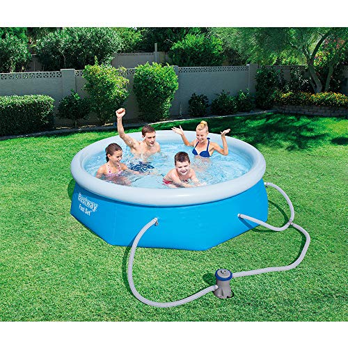 Piscina Inflável 2300 Litros Fast Set 2.300L 2,44m x 66cm + Filtro 1249 L/h Bestway 110v