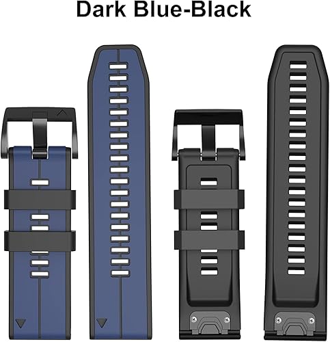 Miniatura 6 de Correa de reloj de 0.866 in compatible con Garmin Fenix 5, bandas de silicona suave de 0.866 pulgadas para Fenix 5Fenix 5 PlusFenix 6Fenix 6