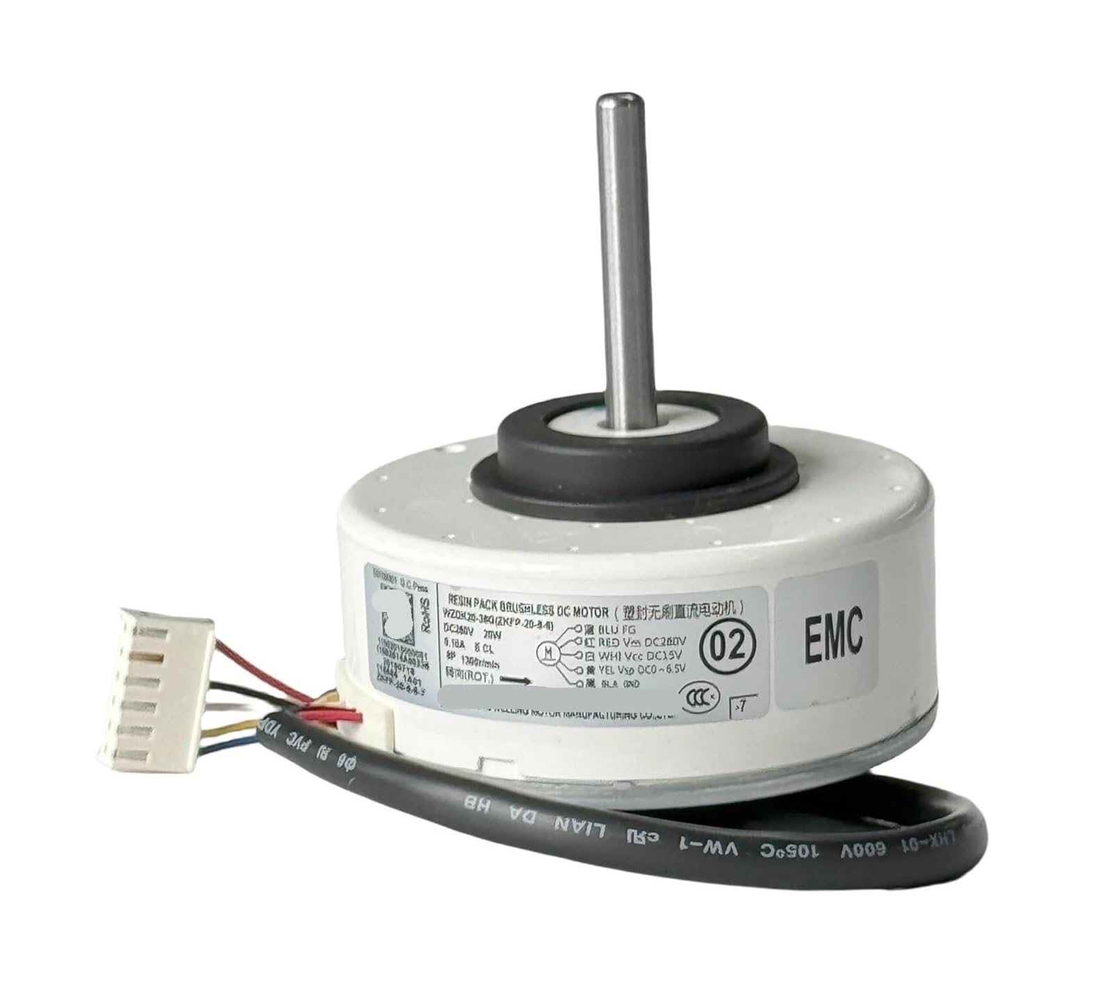 Klimaanlagenmotor WZDK20-38G ZKFP-20-8-6 Bürstenloser DC-Lüftermotor, 20-W-Inverter-Klimaanlage Bürstenloser DC-Motor
