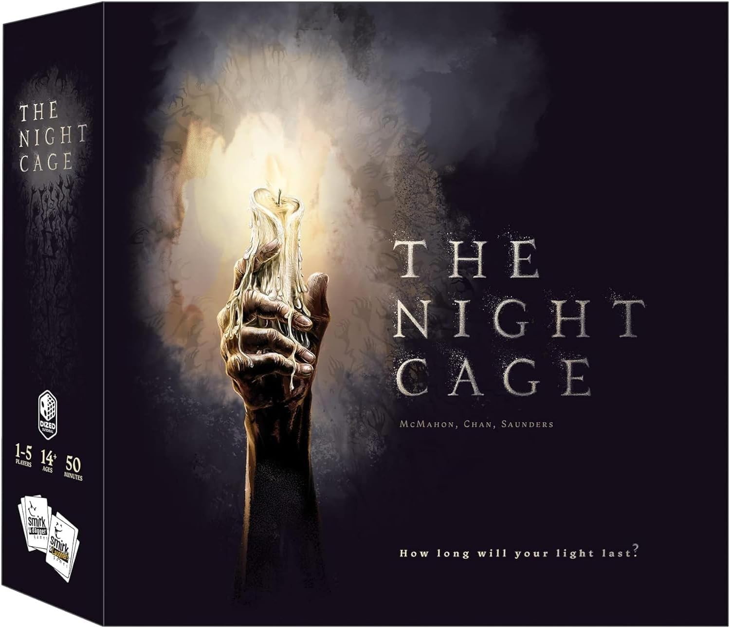 The Night Cage,A Spooky Cooperative Strategy Game,1-5 Players Lost In A Dark Maze With Only A Candle,Fun Horror Themed Tile Laying And For Game Night,Adults,Teens 14+