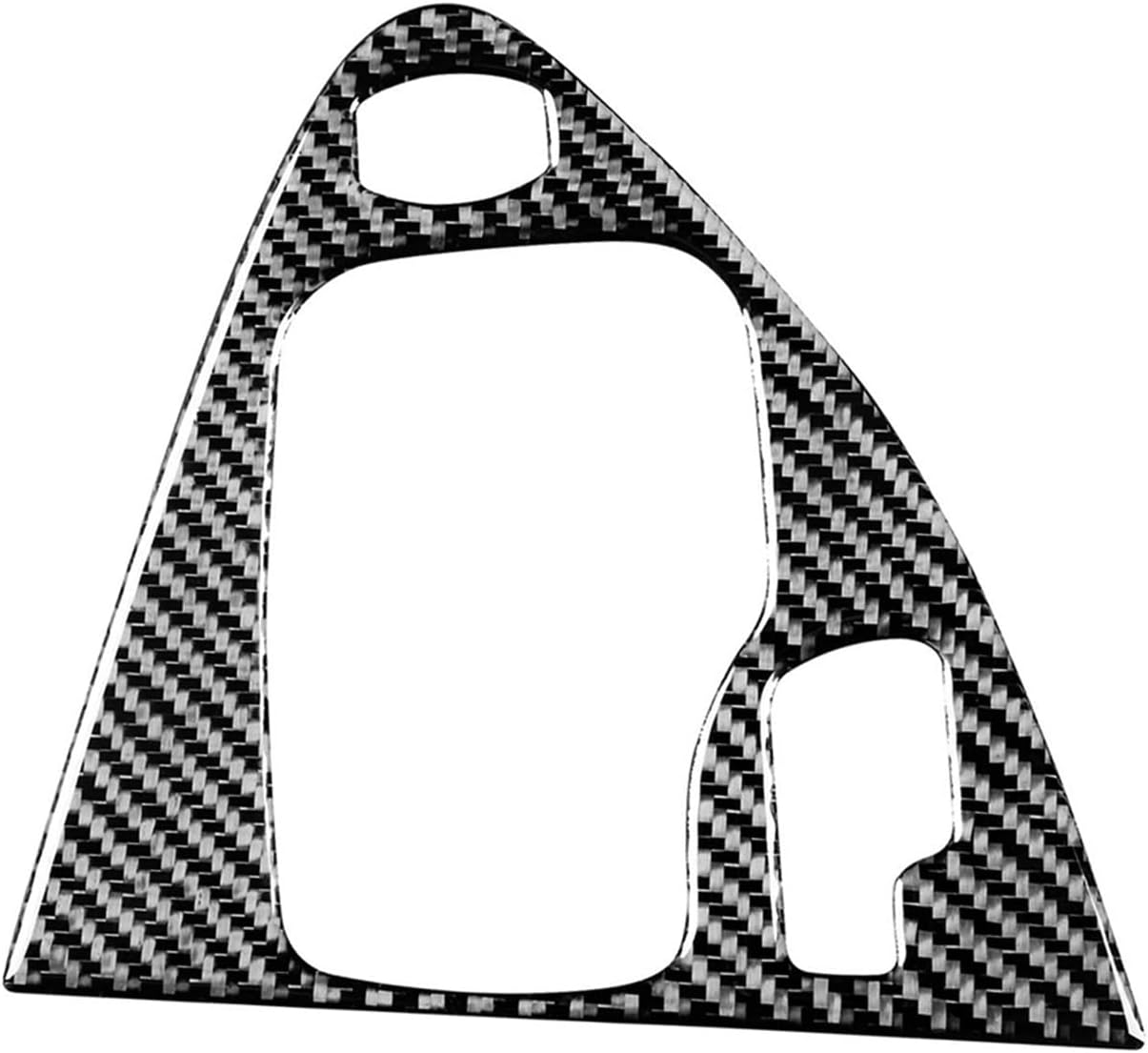 jfqm Automatic Gear Shift Cover Trim Fit for BMW 650i 645Ci E63 E64 M6 2006 2007 2008 2009 2010 Left Hand Drive Black Carbon Fiber