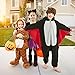 Udekit Cartoon Anime Halloween Bat Pajamas Onesie, Cute Sleepsuits Romper Cosplay Costume for Adults Medium Multicolor