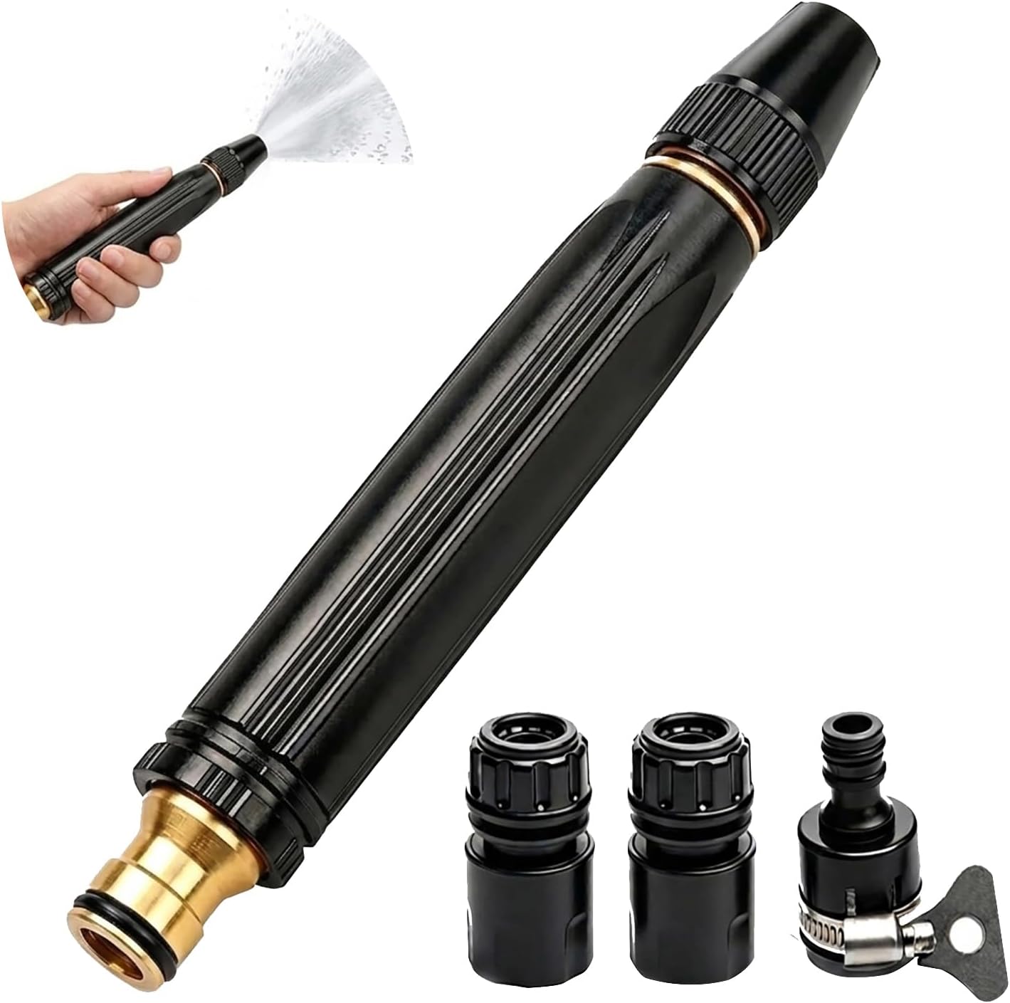 High Pressure Hose Nozzle Washer Gun, 2026 Heavy Duty Pressure Hose Sprayer Nozzle Water Gun Garden Hose Pressure Washer for Car Washing Home Cleaning Lawn Garden Sprayer