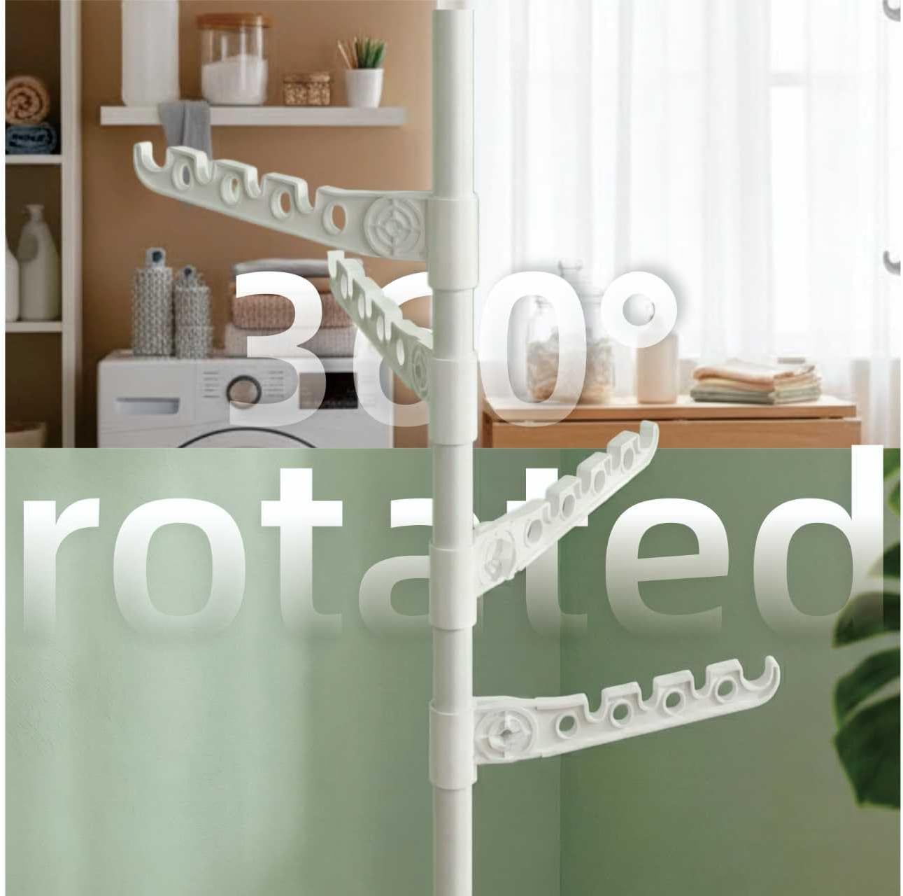 Indoor Super Space-Saving Clothing Drying Rack for Apartment Small Room, 5 Tier Storage Foldable Clothing Rack, Max Hang Up 20 Cloth, 33 Pounds White