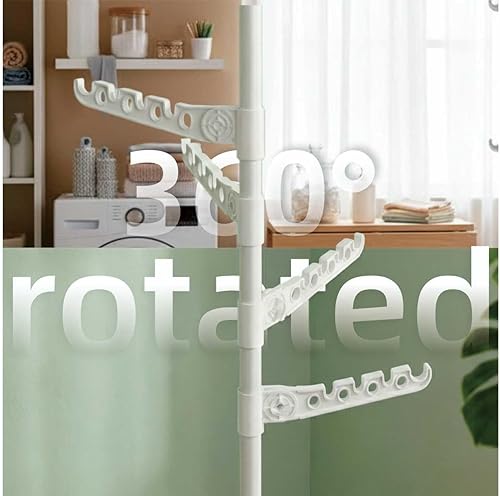 Miniatura 6 de Estante de secado de ropa para interiores que ahorra espacio para apartamentos pequeños, estante de ropa plegable de almacenamiento de 5 niveles,