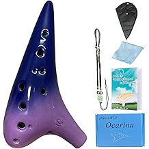 SUPVOX Flûte En Céramique À 6 Trous Pour Instrument De Musique Facile À Jouer Pour Les Débutants Et Les Professionnels Couleur Aléatoire