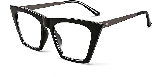 Miniatura 8 de FEISEDY Gafas cuadradas de lectura de ojo de gato con bloqueo de luz azul para mujer, lector de ojo de gato a la moda B4121