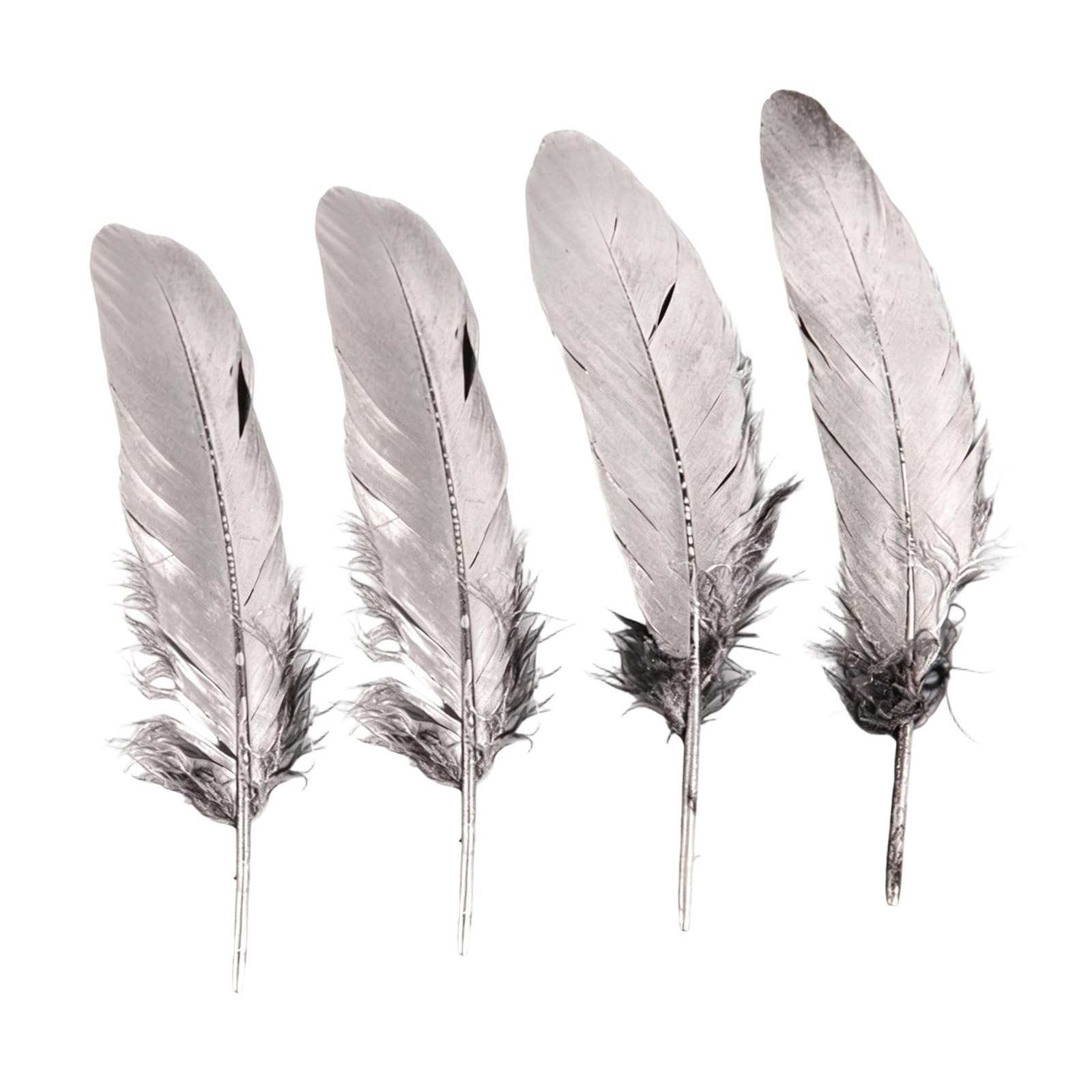 Whoasyst 50Pcs Gold Sprayed Colorful Plumage Ideal for Crafting Sewing and Photo Props Party Decoration Quills