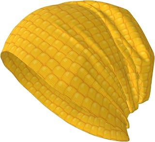 Fresh Ripe Corn Cobs Pattern Beanie Hat for Men Women Knit Warm Casual Hats Classic Winter Cap