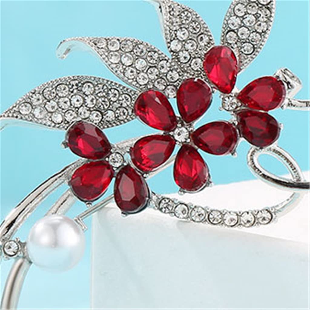 Blumenform Brosche Herbst und Winter Seidenschal Schnalle Damen Elegante Corsage