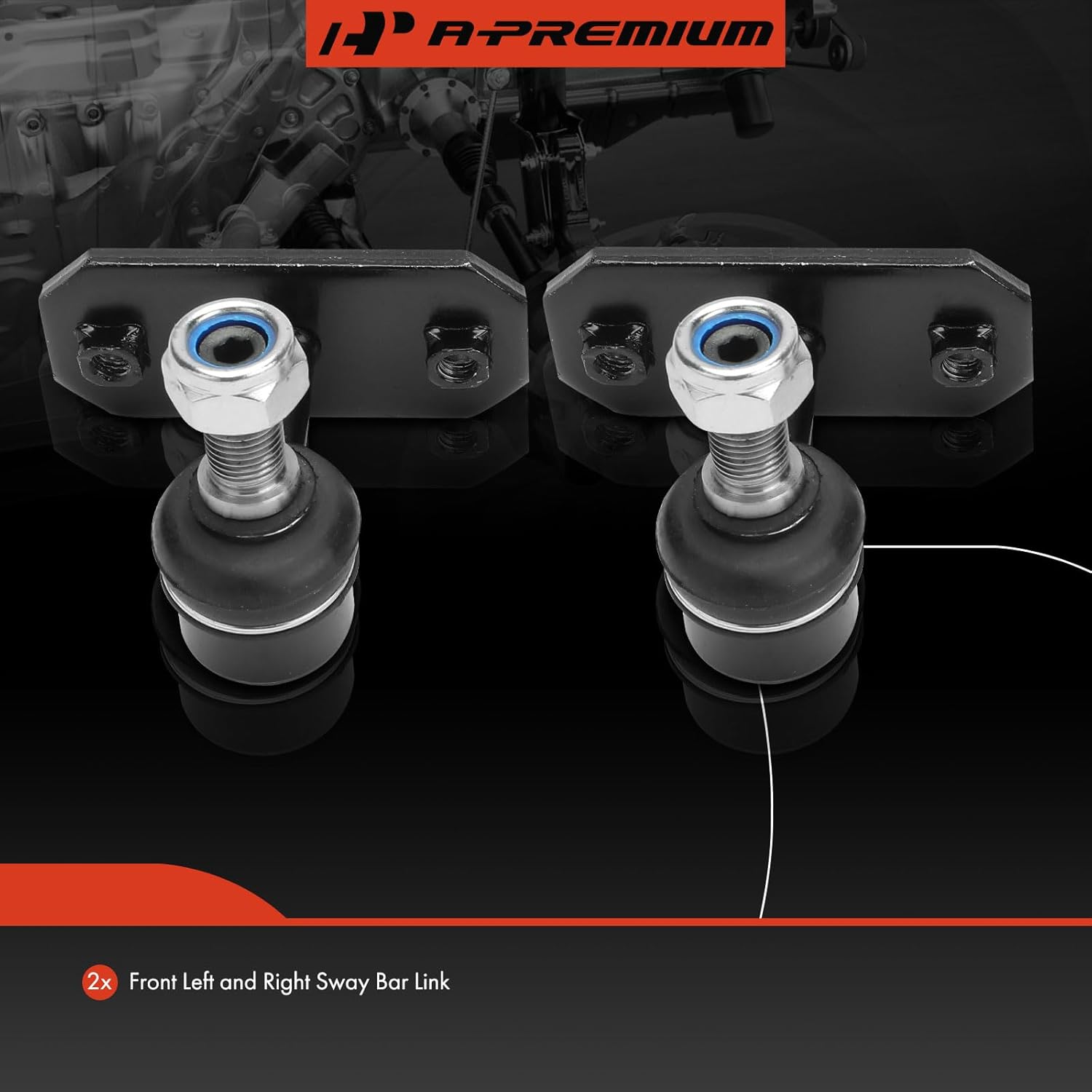 A-Premium 2 x Front Sway Bar Links Stabilizer Bar Links, Compatible with Toyota Land Cruiser 1993-1997 & Lexus LX450 1996-1997