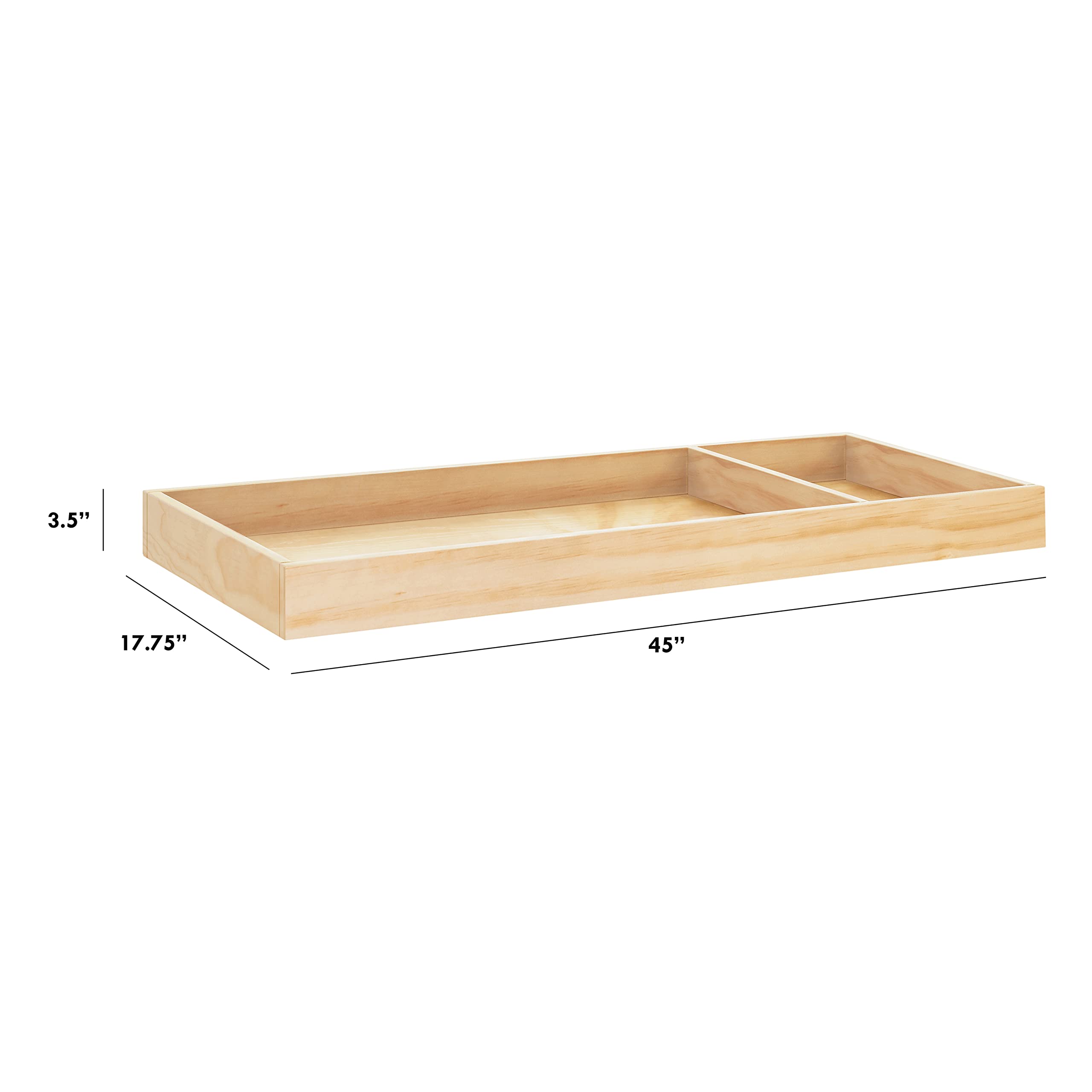 Bandeja cambiadora extraíble ancha universal (M0619) en natural 5