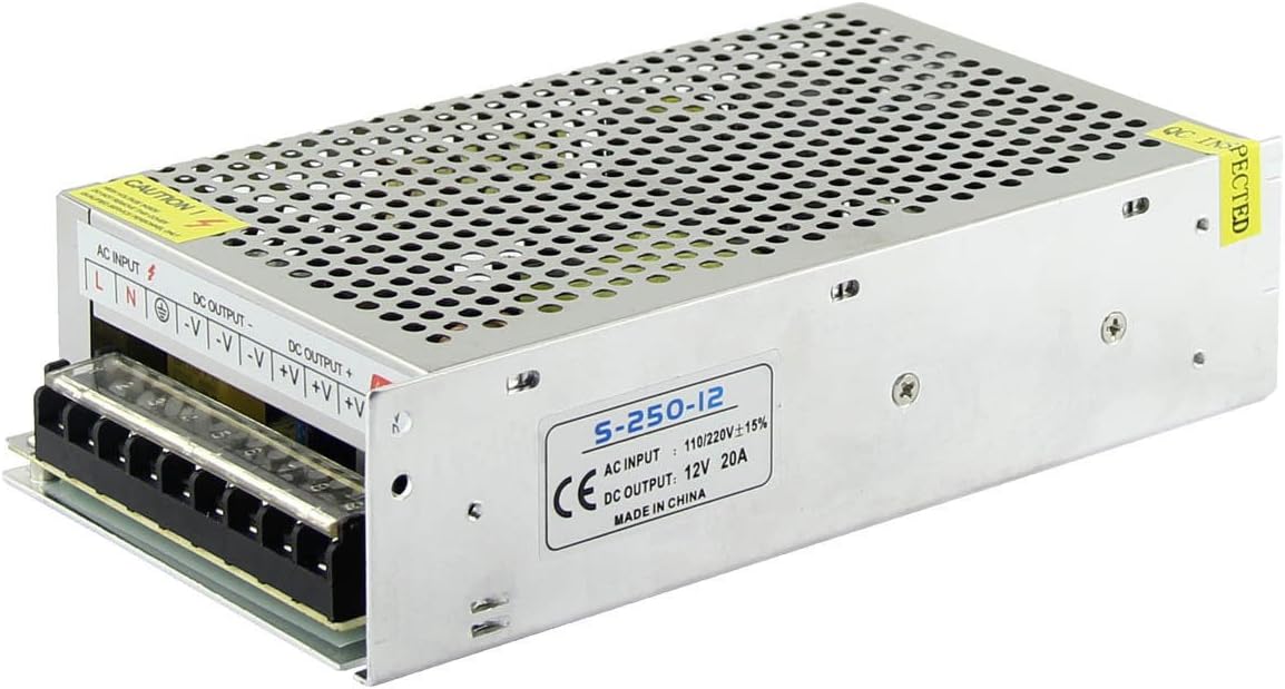 Fineuu AC To DC 12V Switch Power Supply 120W 150W 180W 240W 360W 480W 600W For LED Strip CCTV (240W)