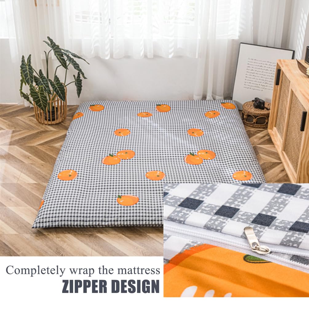 D,150x200cm(Queen), Housse De Matelas Futon Pleine/Grande/King Size Housse De Matelas De Sol Japonais Anti - Poussière Housse De Coussin De Couchage Douce Et Confortable