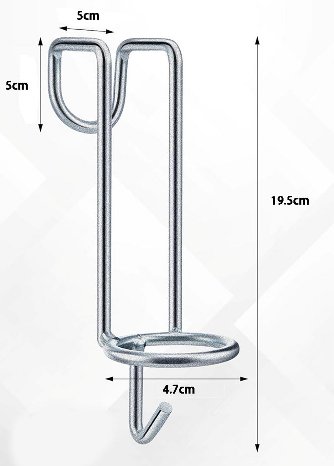 Lot de 2 crochets robustes amovibles pour seau à eau pour cheval - Pour murs ou portes d'équitation - Fournitures de bétail