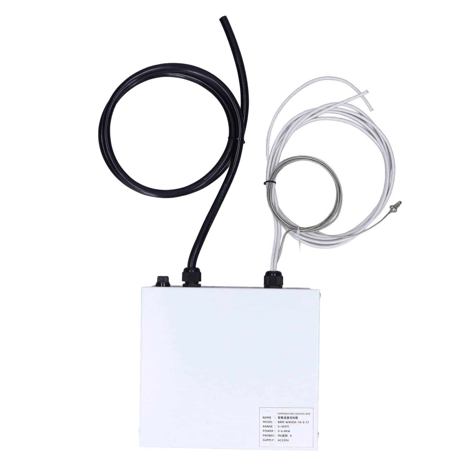 AMONIDA Regulador de Temperatura de Alta Precisión para Plataformas y Moldes de Calefacción, Caja de Control de Termostato PID de 0-400 ℃ (1 metro)