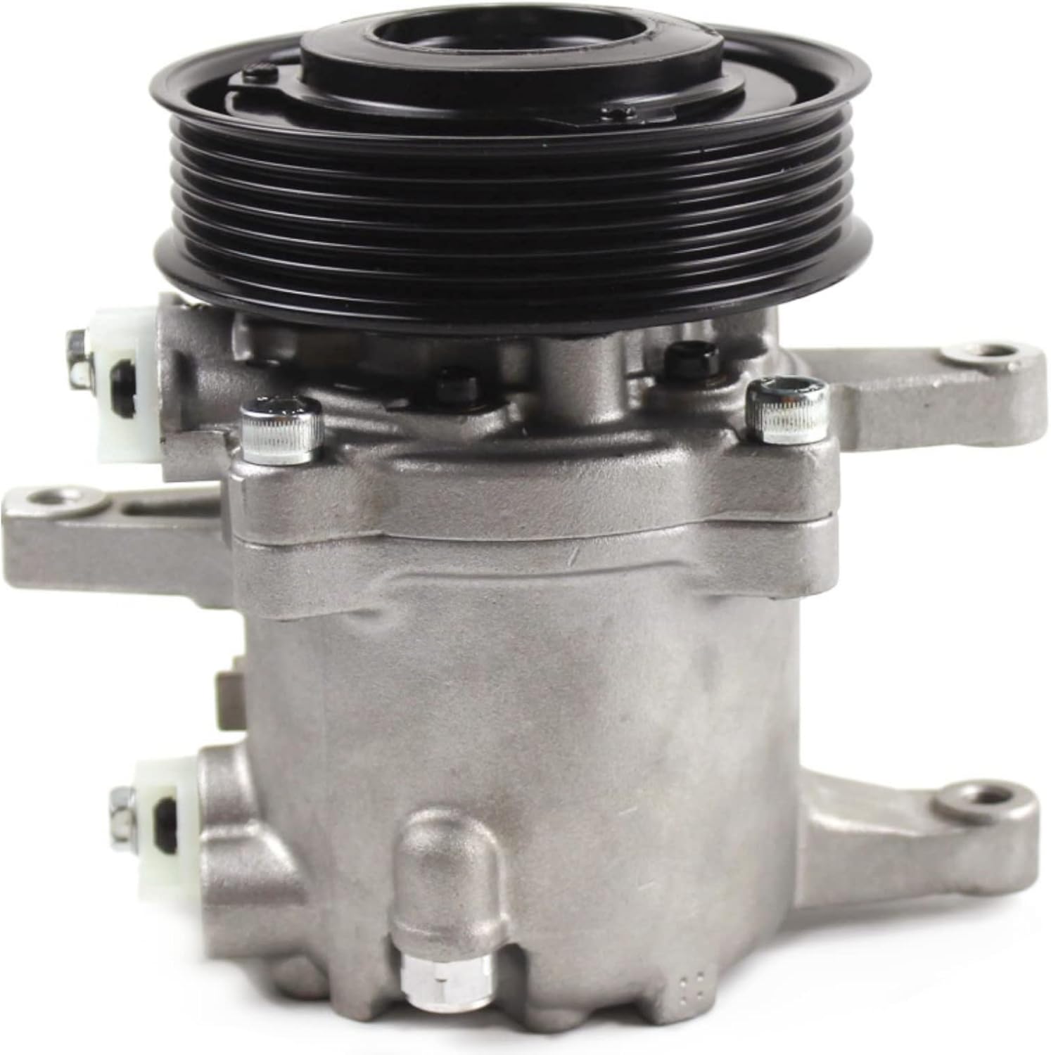 SINOCMP 3P999-00620 A/C Air Compressor SVO7E 6PK GROOVE AC with Clutch Assy for Kubota M135GX GXDTC M136 SV07E Replacement Parts