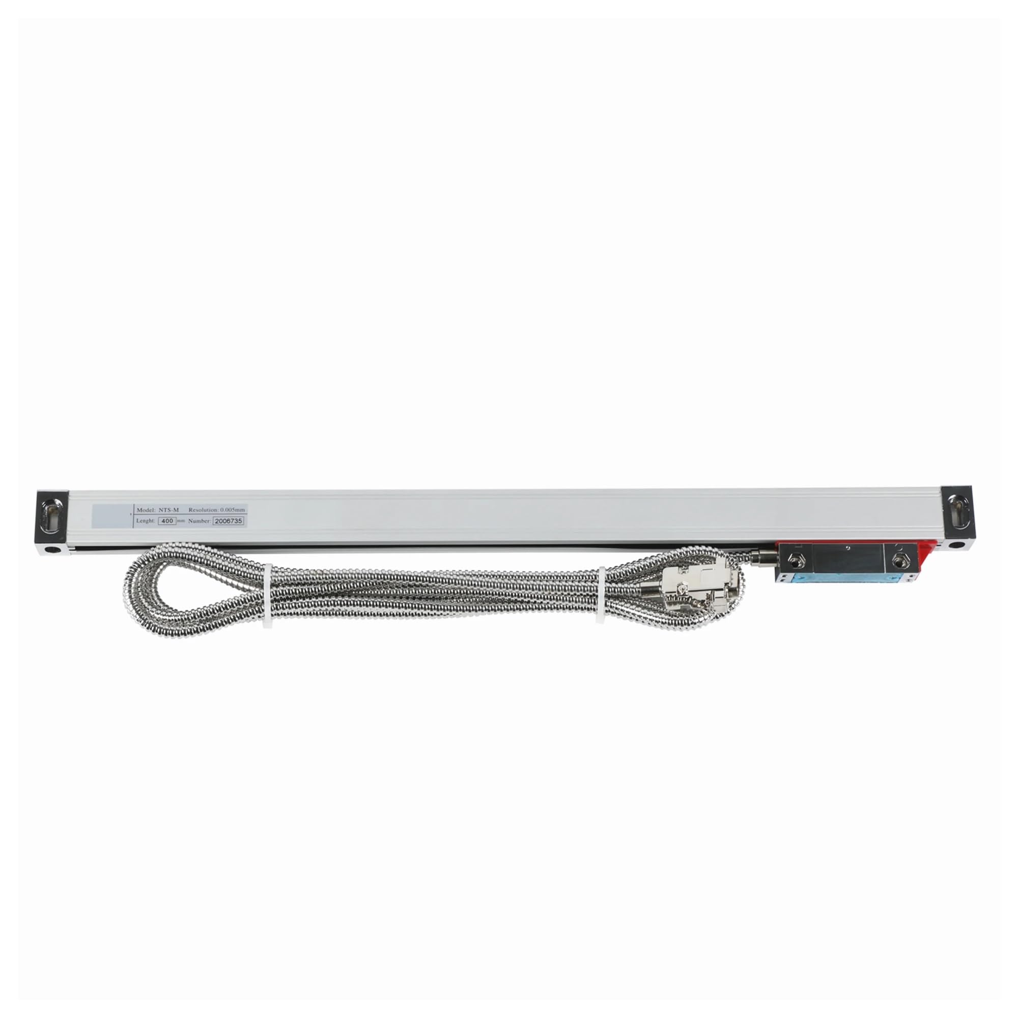 Fadenkreuzsensor, Hochpräziser 0,005-mm-Schlank-Linearmaßstab TTL 50 100 150 200 250 300 350 400 mm 20 x 28 mm Kleiner Linear-Encoder-Gitter-Lineal-Sensor(200mm travel)