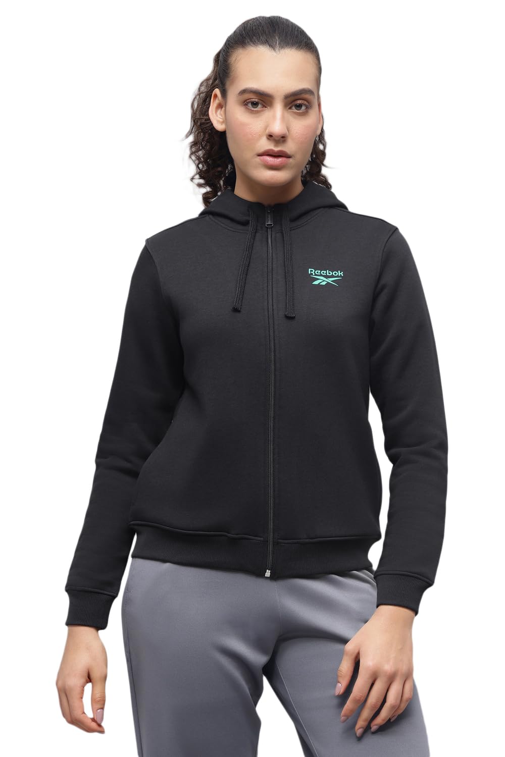 Women’s Full-Zip Hoodie – Soft Fleece Sweatshirt with Adjustable Hood & Front Pockets
