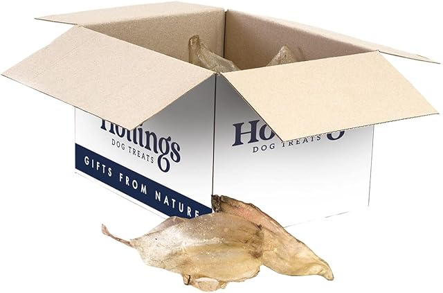 Hollings Cow Ears Bulk Dog Treat, 50 Cow ears