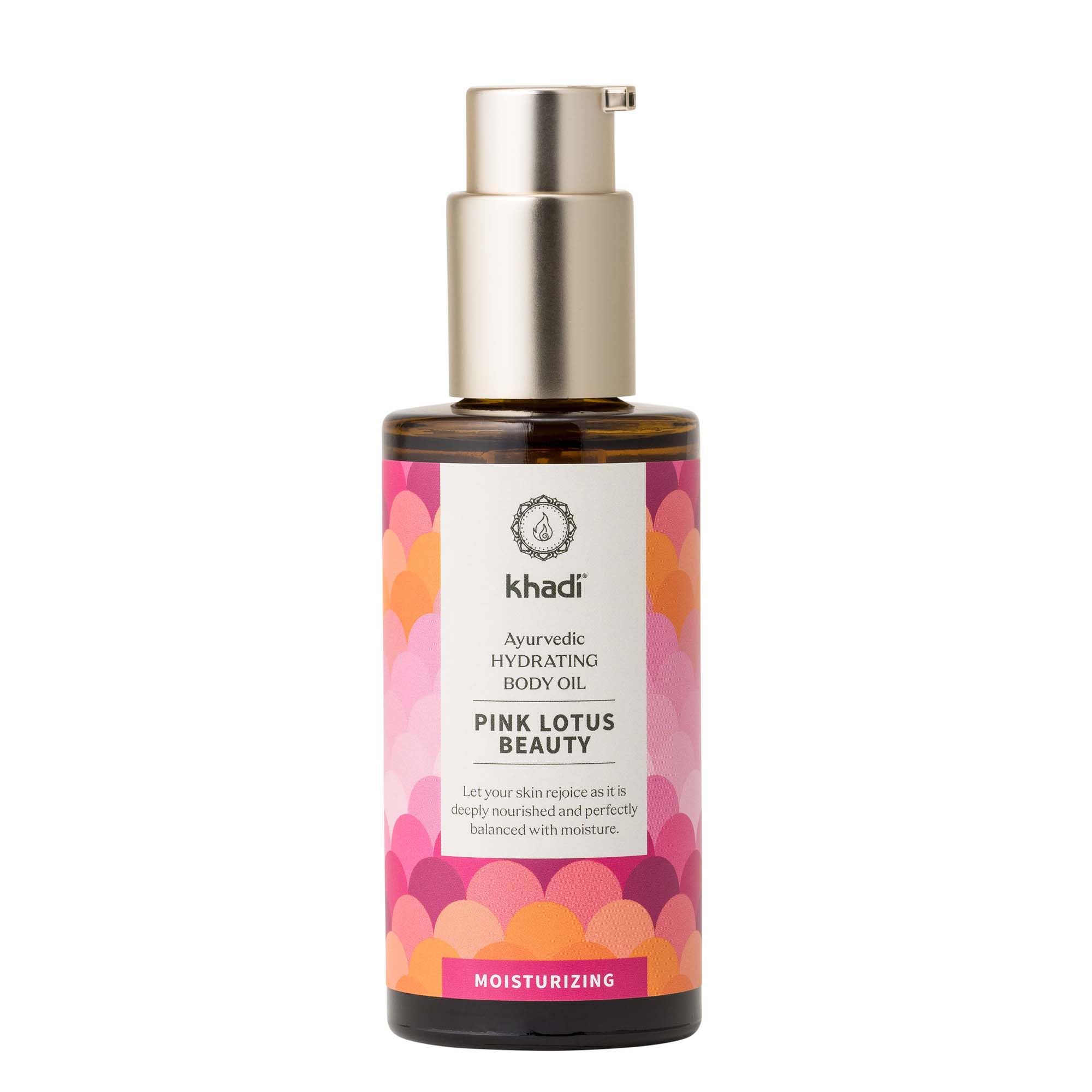 PINK LOTUS BEAUTY Ayurvedic Hydrating Body Oil - Balancing & Moisturising sensual oil - 100% plant-based & natural - 100g