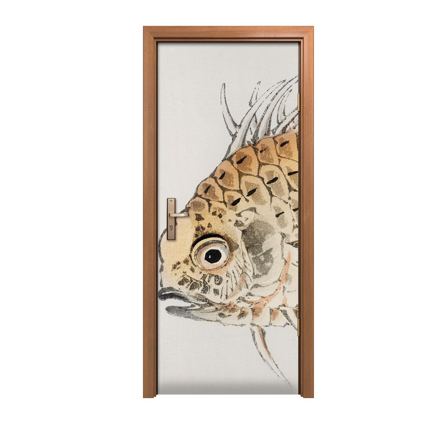 Autocollant de porte poisson pour créer un salon apaisant