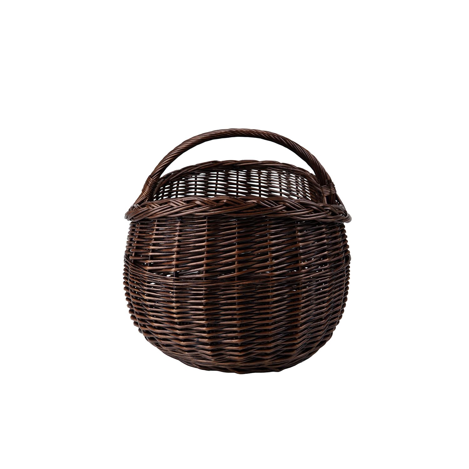 Cesta Portalegna da Interno in Vimini Porta Legna da Interni Fatto a Mano Cesta in Vimini per Legno Cestino per tronchi Ceste per Legna da Interno