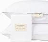 Makemake Organics Organic Cotton Pillow Protectors Set of 2 GOTS Certified Organic Pillow Cases Zippered Natural Breathable Barrier Fits King 20x36, Bright White
