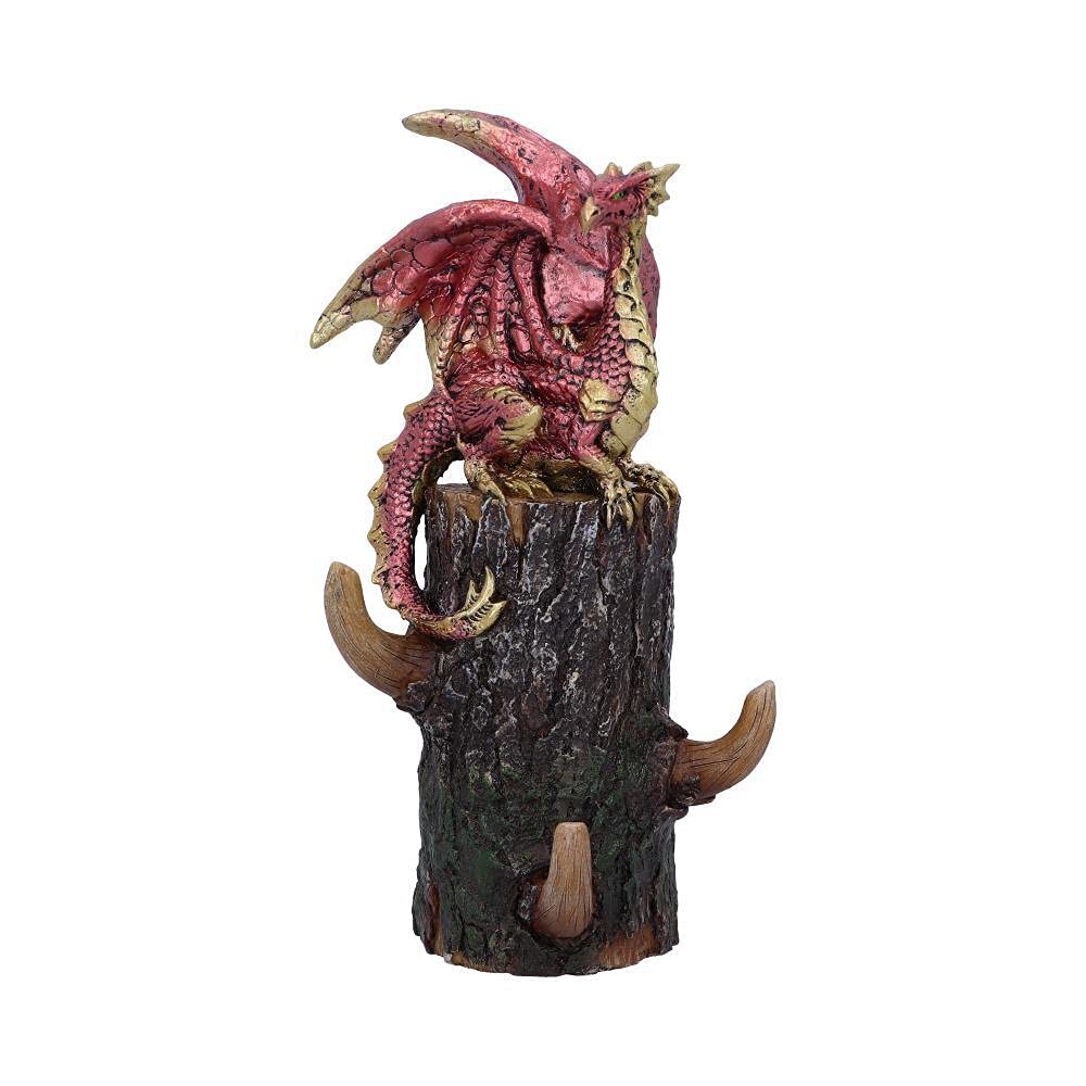 Crimson Helper Red Dragon Tree Perch Wall Mount Keys Hanger Key Hook Nemesis Now