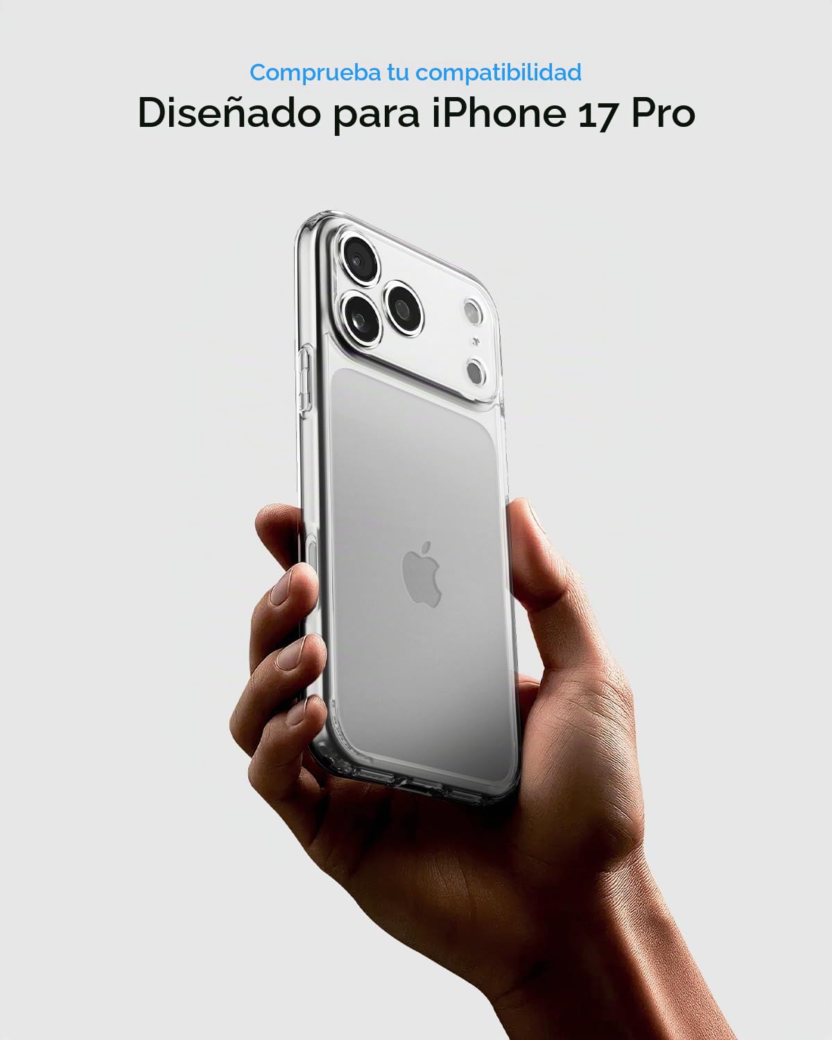 Spigen Ultra Hybrid Pack - Funda Transparente & Protectores de Pantalla/Cámara para iPhone 17 Pro