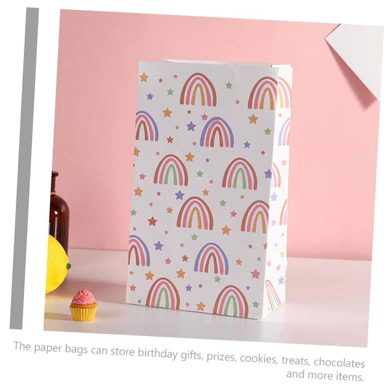 BESTYASH 2 Sätze Quadratbeutel Tasche Versiegelbar Hochzeit Geschenktüten Aus Papier Party -papiertüten Geschenkverpackungstüten Papiertüten Einpacken 30 Stück * 2