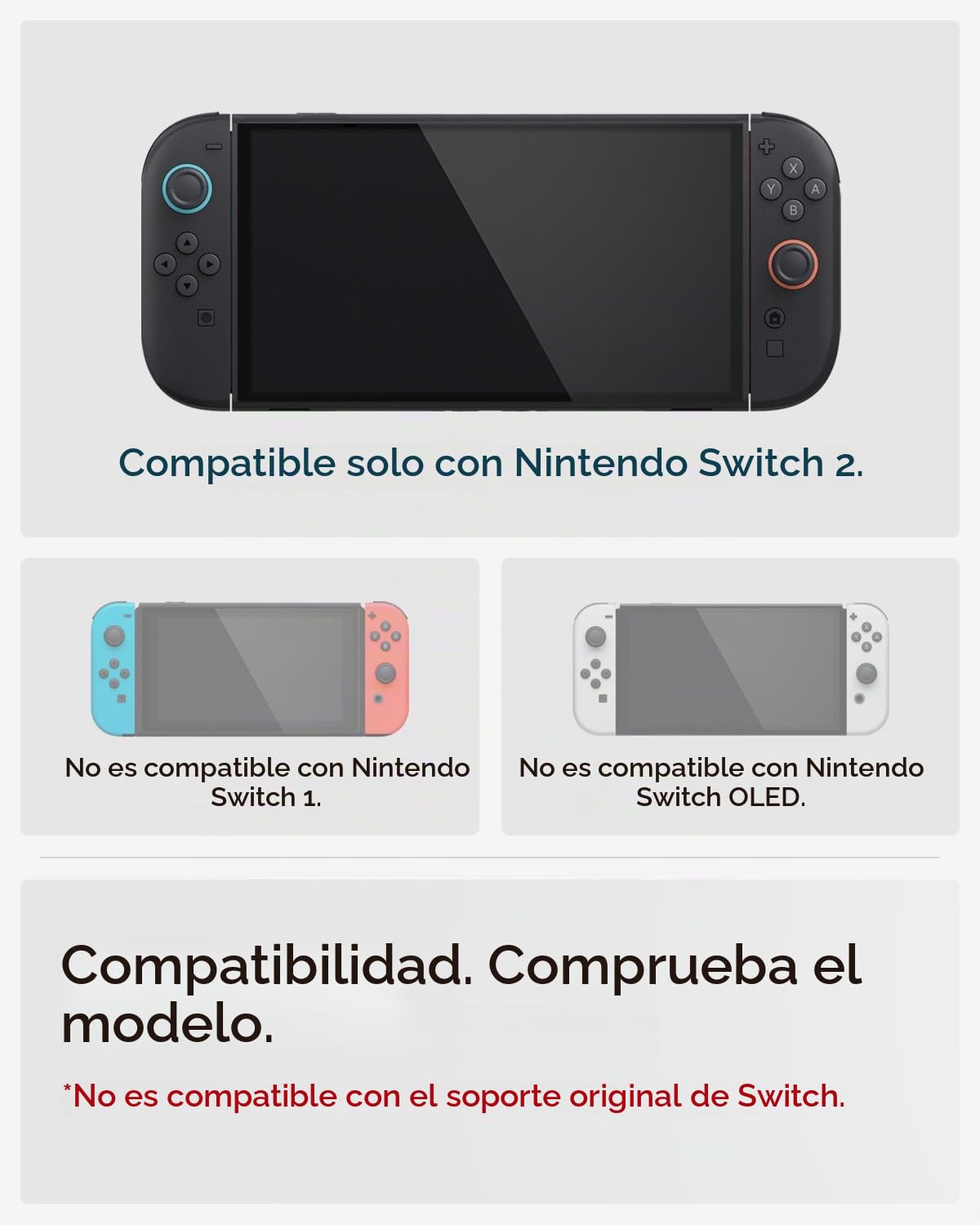 Spigen Funda Ultra Hybrid Compatible con Nintendo Switch 2 (2025), Carcasa para Nintendo Switch 2 - Frost Black