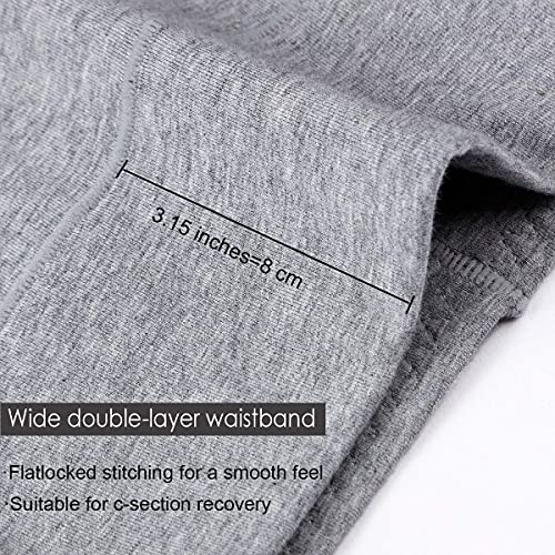 Image of Womens Underwear,Cotton Mid Waist No Muffin Top Full Coverage Brief Ladies Panties Lingerie Undergarments for Women Multipack