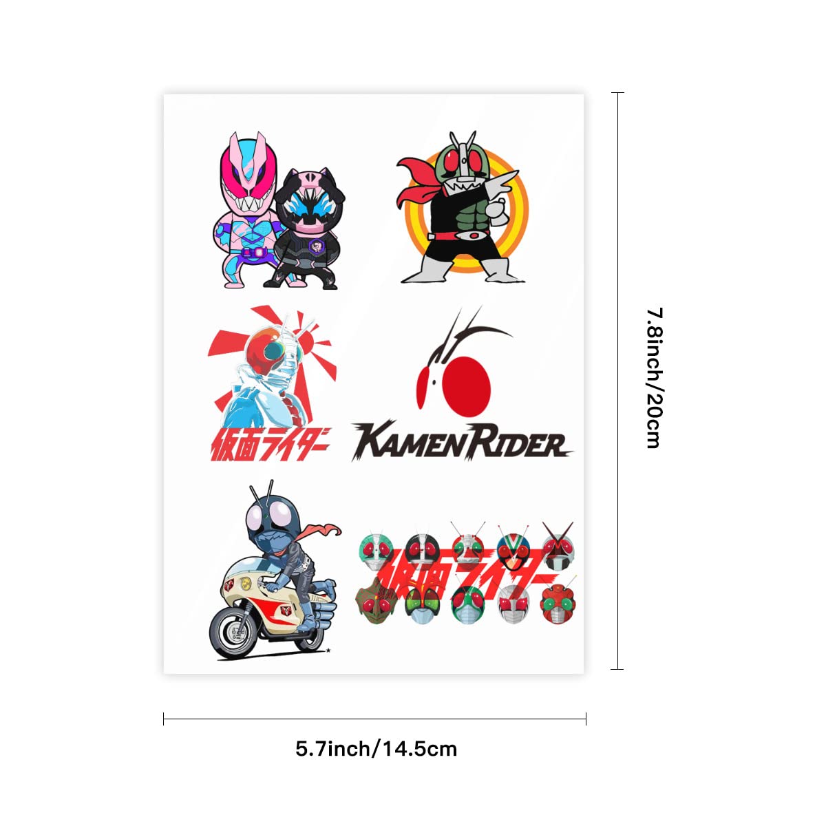 Amazon.co.jp: 仮面ライダー 昭和ライダー クリスタルステッカー 防水