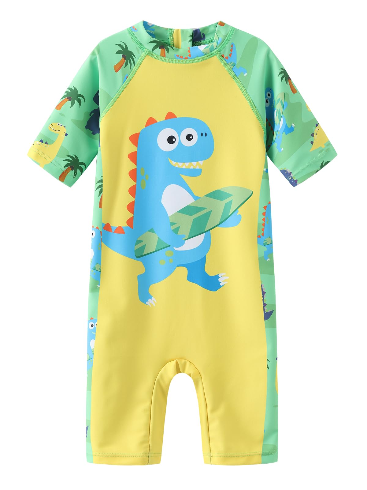 Aisyee UV Kleidung Baby Badeanzug Kurzarm Einteiliger Kinder UV Badebekleidung Baby Schwimmanzug Jungen Rashguard 6 Monate-5 Jahre
