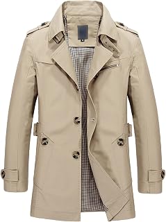OULIWANGLUO Men's Cashmere Padded Long Casual Hoodies Winter Casual Thicken Field Jacket Military Parka Jacket with Hood