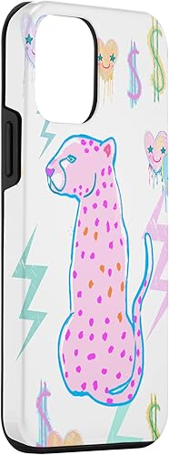 Vista 39 de iPhone 11 Pro Max Preppy Art Cheetah, Pink Cheetah, Preppy Art - Funda estética