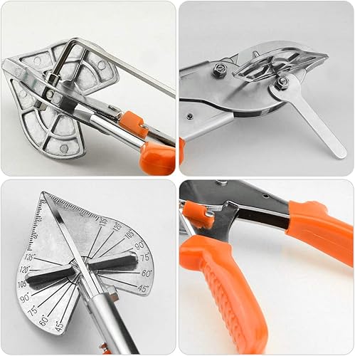 Miniatura 2 de WMYCONGCONG Cortador de corte de inglete de ángulo múltiple ajustable de 45 a 135 grados con bloqueo de seguridad, herramientas manuales para cortar