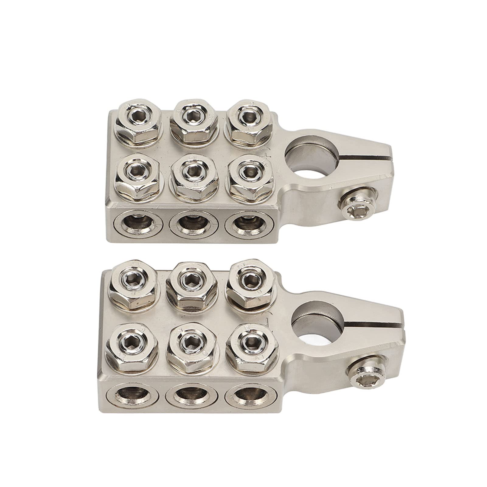 Coppia positivo negativo 12 vie resistente in lega di zinco morsetti terminali di alimentazione connettore cavo per auto camion moto barca 0/1 2 4 8 10 connettori AWG