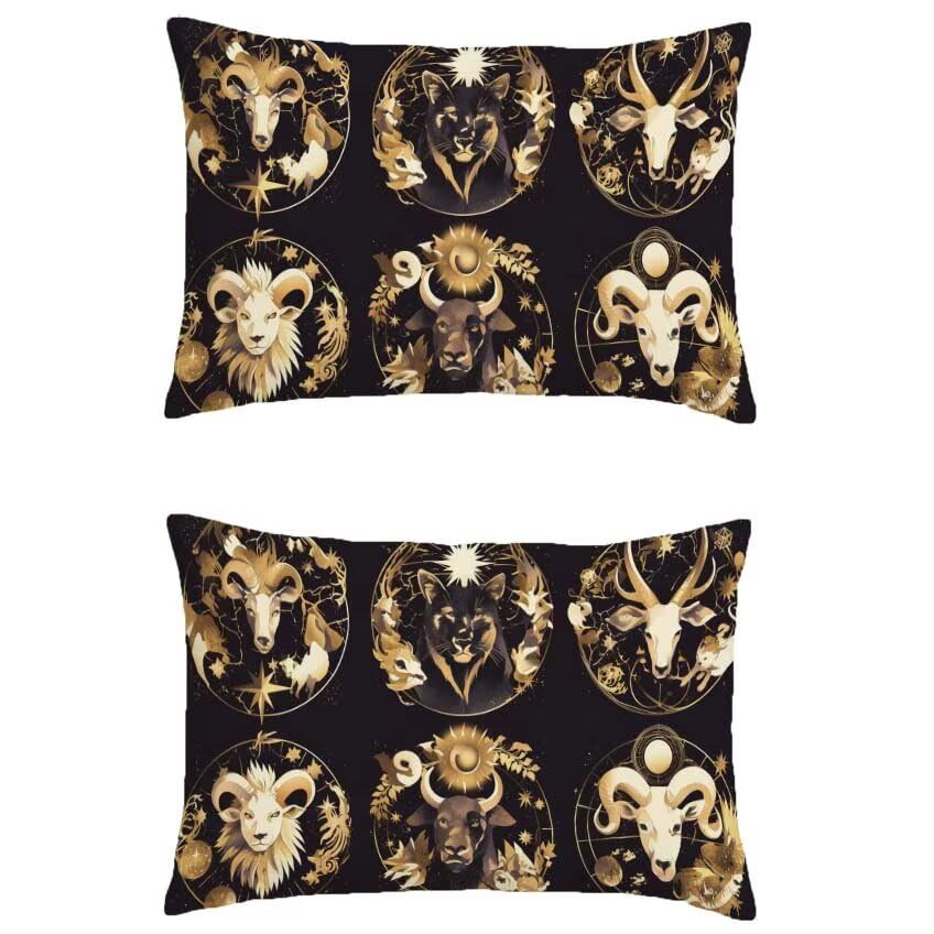 Housse de coussin brun décoration maison automne pour canapé de jardin